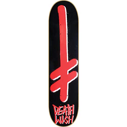 Amazon | Deathwish スケートボード ギャングロゴ ブラック/レッド